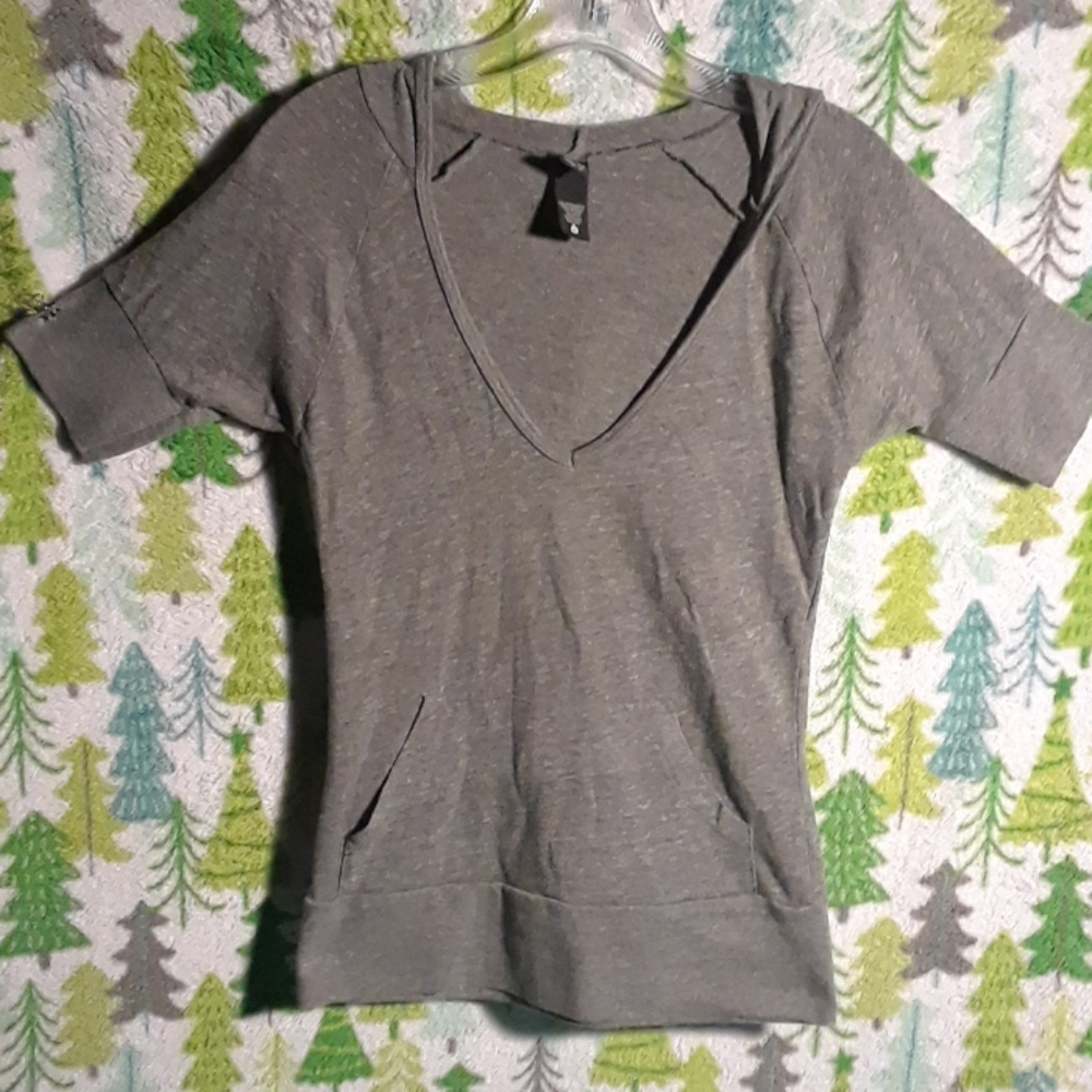 V-Neck Hoodie with front Pocket